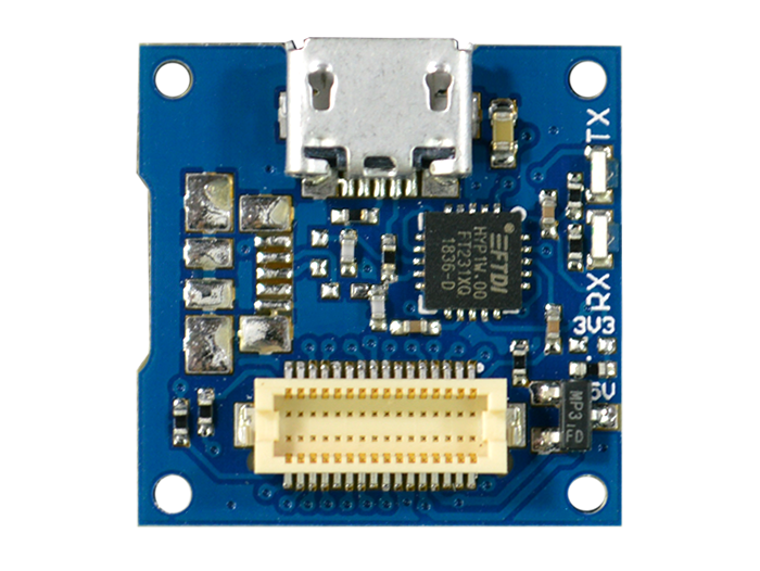 USB Shield with connector on top