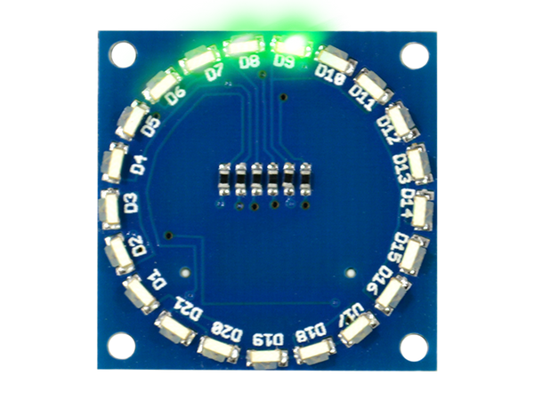 Circle Edge Shield Green Light