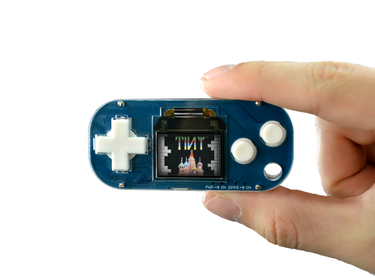Pocket Arcade in someone's hand