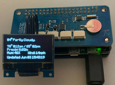 Displaying Forecast Info on OLED with Raspberry Pi
