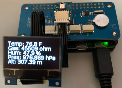 Displaying Sensor Data on OLED with Raspberry Pi