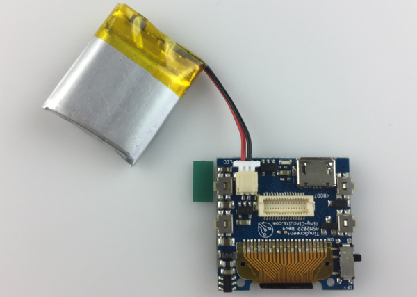 Battery voltage reading using the TinyScreen+