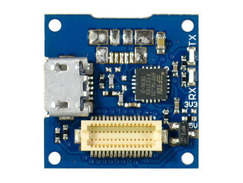 USB Shield with connector on side