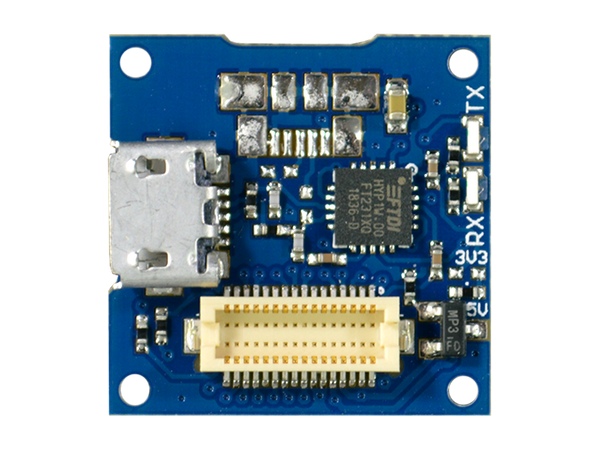 USB Shield with connector on side