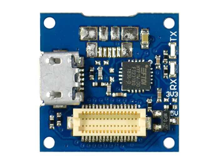USB Shield with connector on side
