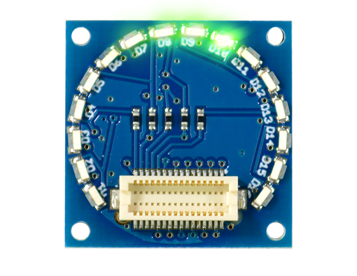 16 Edge LED Shield Green Light
