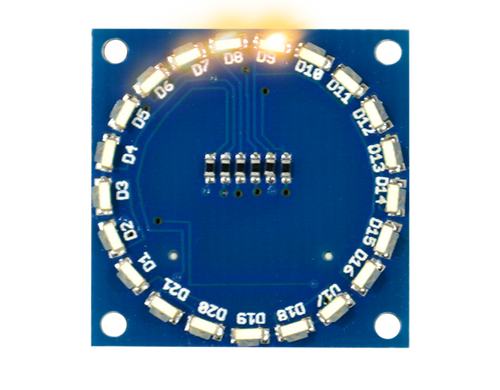 Circle Edge Shield Amber Light