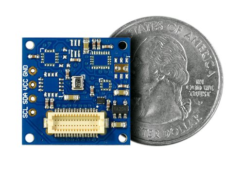 Temperature / Humidity Shield quarter size comparison