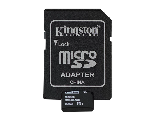 MicroSD Card and Adapter 8GB