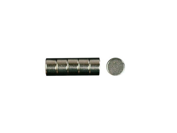 Cylindrical Magnets Pack of 5 5x3mm