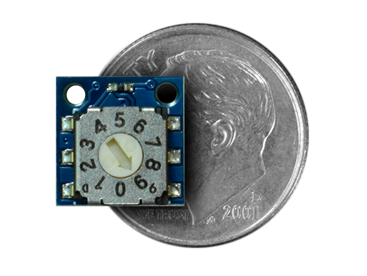 Rotary Switch Wireling compared to a dime