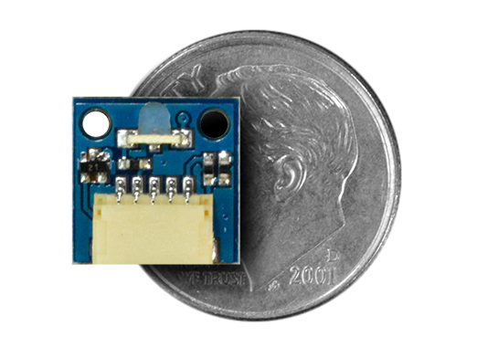 IR Emitter Wireling compared to a dime