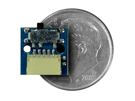 Slide Switch Wireling compared to a dime
