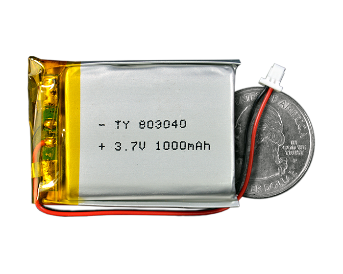Lithium Ion Polymer Battery 3.7V 1000mAh