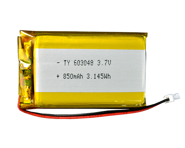 Lithium Ion Polymer Battery - 3.7V 850mAh