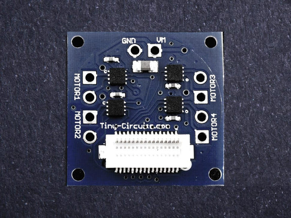 Motor x4 TinyShield (discontinued) - TinyCircuits