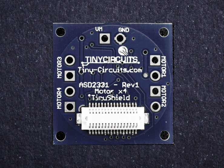 Motor x4 TinyShield (discontinued) - TinyCircuits